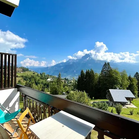 דירה Mont Blanc View Flat 5 Min From Slopes